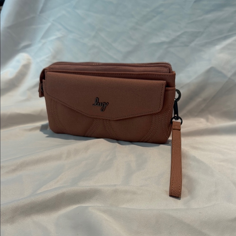 Blush Blitz Luxe VL Lug Wallet with Wrist Strap